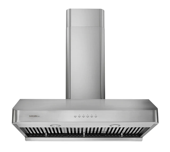 Sakura Kitchen Rangehood: 30'' wide, with baffle filter, brushed s/s, AC motor | B51-30HS