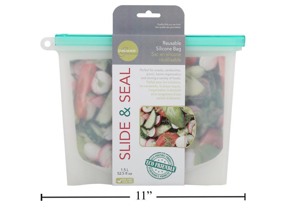 L.Gourmet 1.5L Resuse Bag Silicone Slide & Seal | 70757