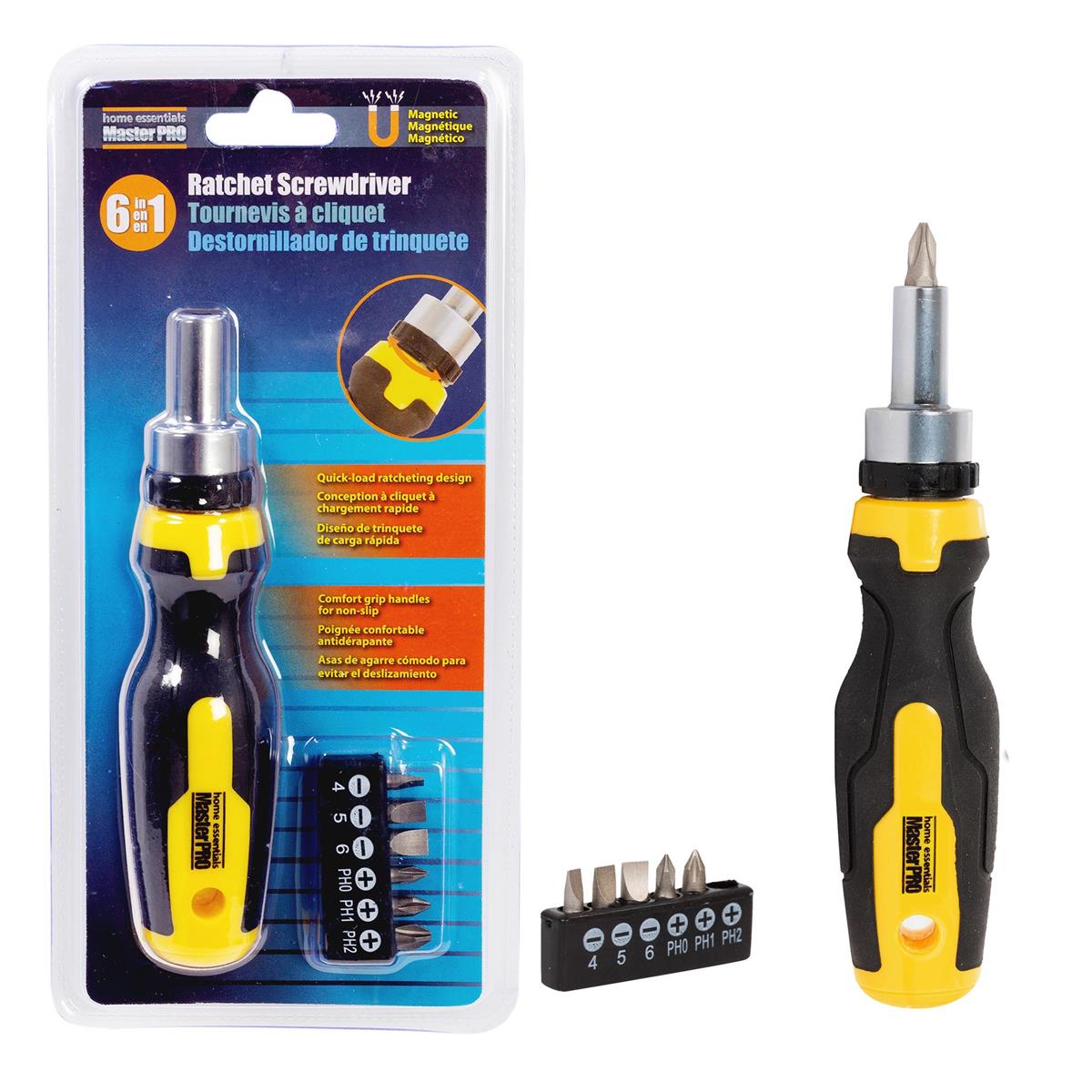 Home Essentials 7pc Ratchet Screwdriver Set | 73218