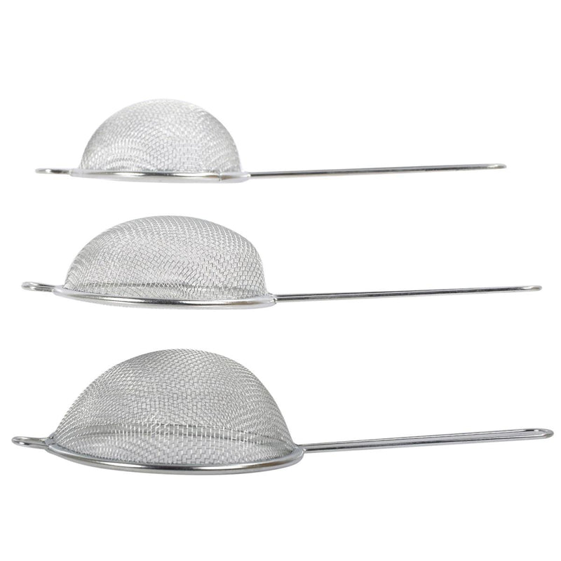 Luciano 3pc Mesh Strainer Set 3.75''/ 3.25''/ 2.75'' | 80449