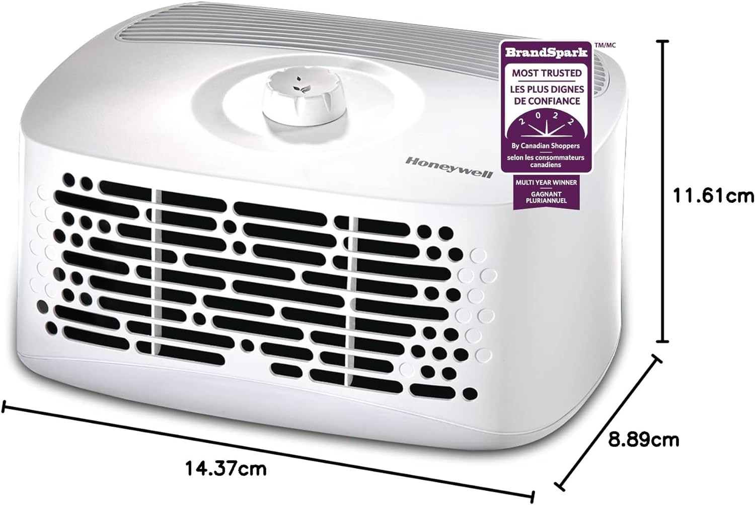 Honeywell Air Purifier |HHT270WC| 99 sq.ft, tabletop HEPA