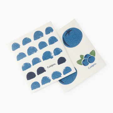 Cuisipro Eco-Cloth SM Blue Dots / Blueberry 2pk | 747949