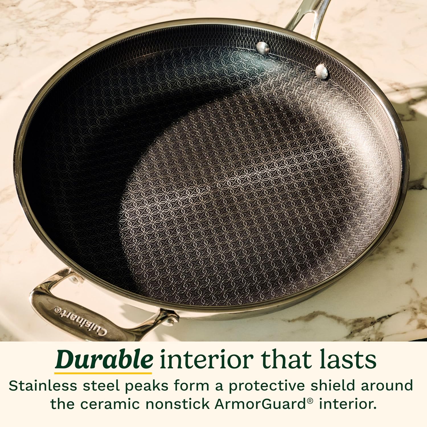 Cuisinart FusionPlus™ Skillet | FPS22-30HC | 12" Stainless Steel with Helper Handle