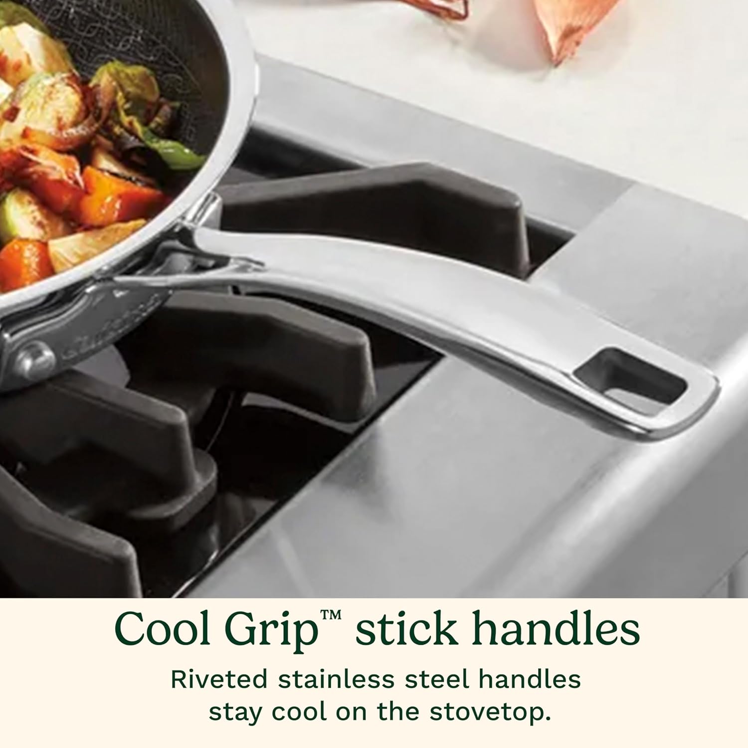 Cuisinart FusionPlus™ Skillet | FPS22-30HC | 12" Stainless Steel with Helper Handle