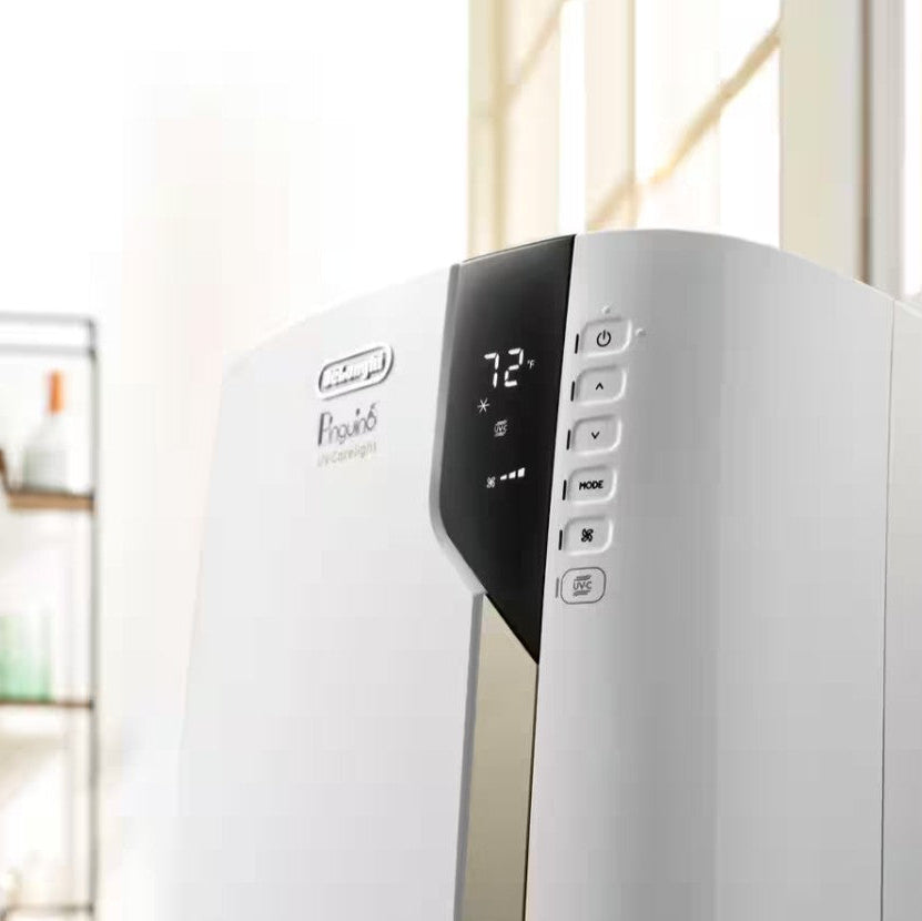 DeLonghi 14,000 BTU/h White Portable Air Conditioner | PACEX398VUV-6ALWH