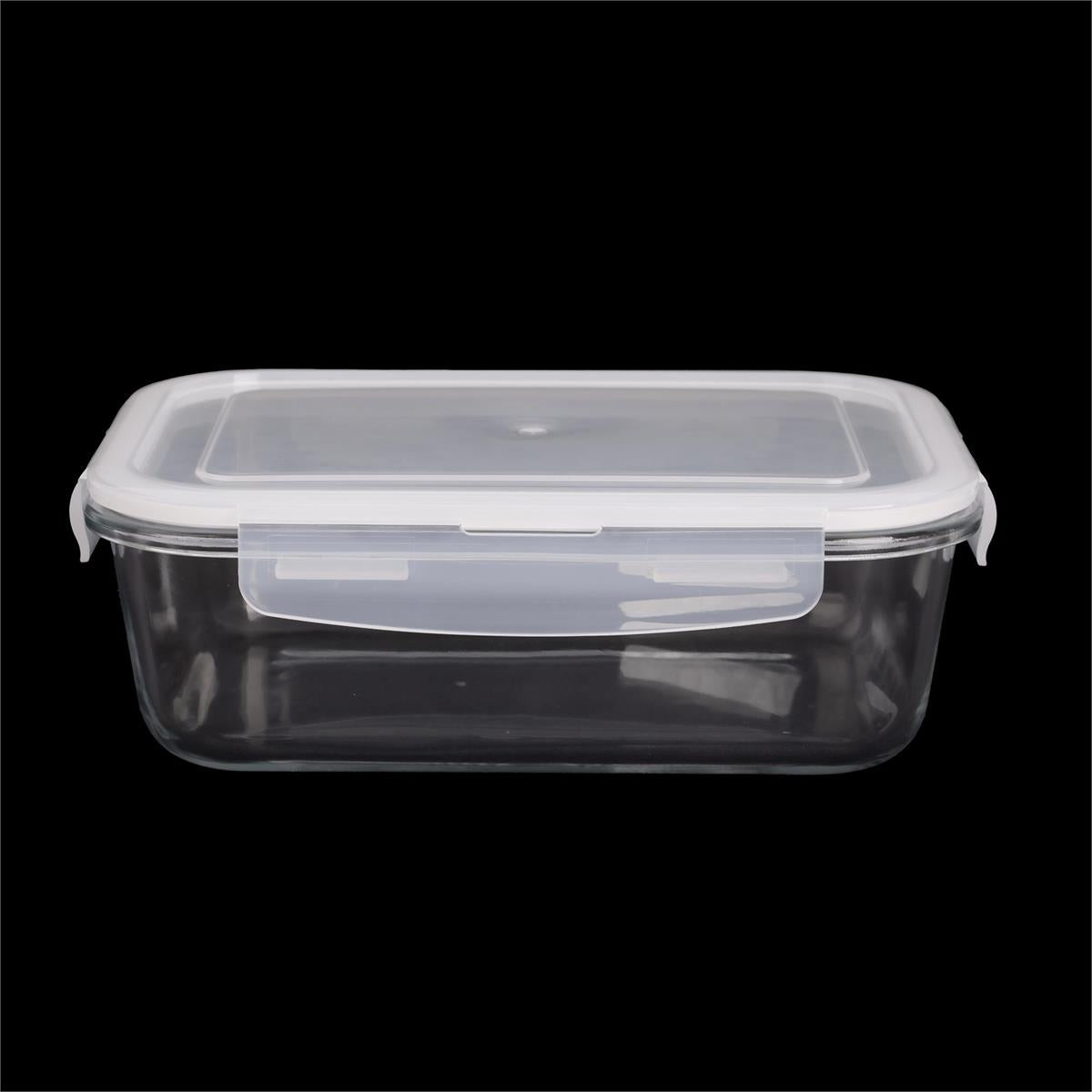 luciano 80896 rectangular borosilicate glass container image 1
