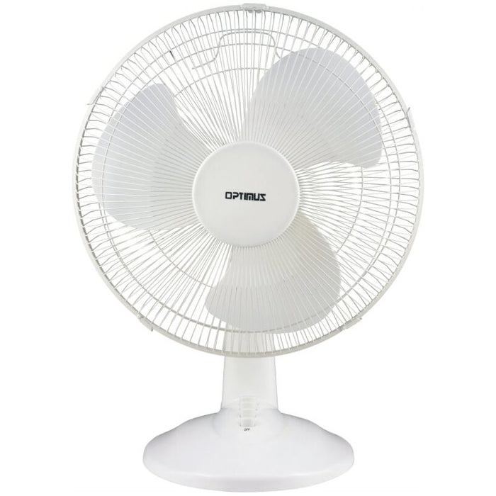 Optimus Desk Fan |F1230| 12", Oscillating, 3-speed