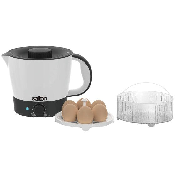 Salton MultiPot® 1.25L Multi-Cooker – 600W Electric Pot for Ramen, Rice, Soup & Steaming | MP-2143
