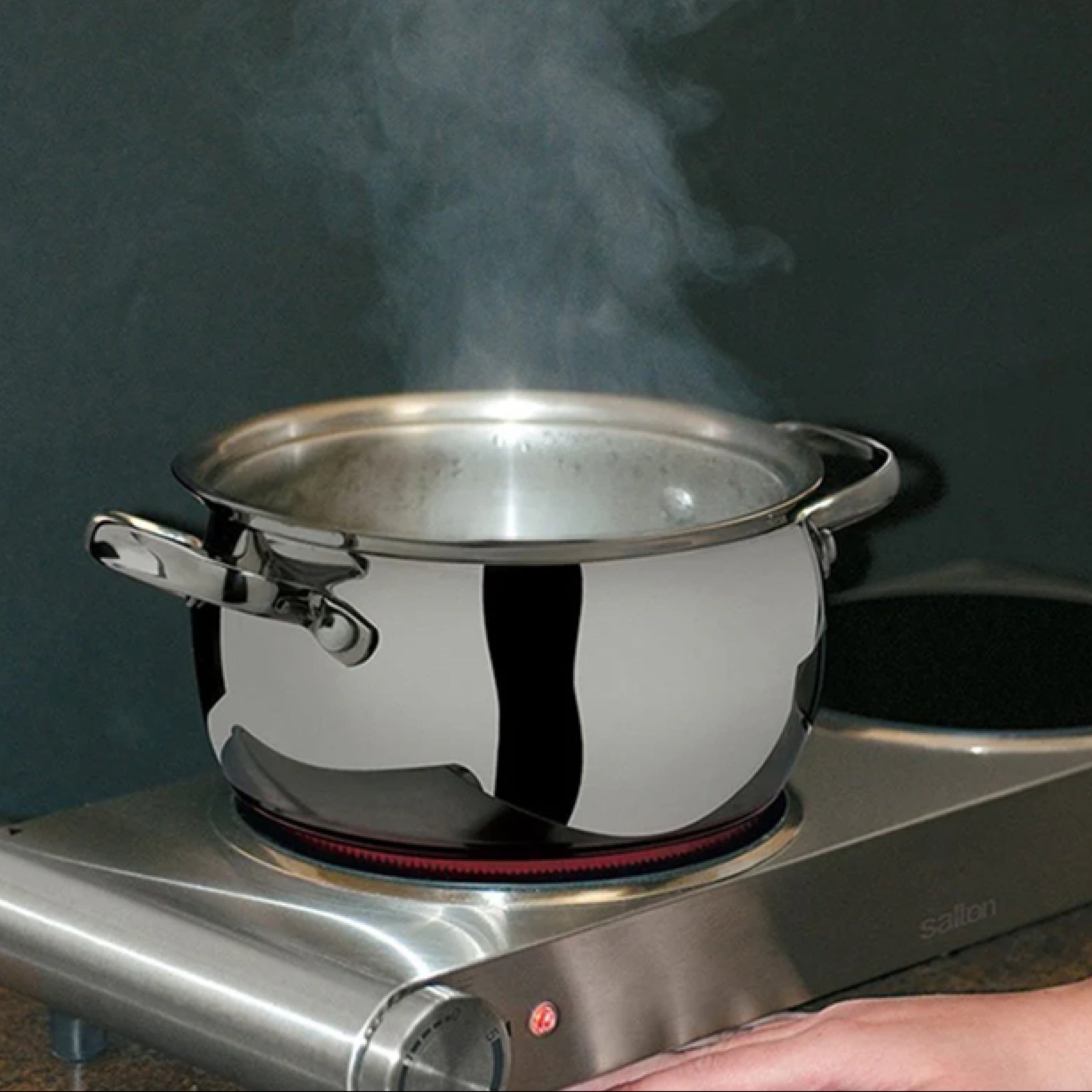 Salton 1800W s/s Infrared Range: Double Burner | HP-1269