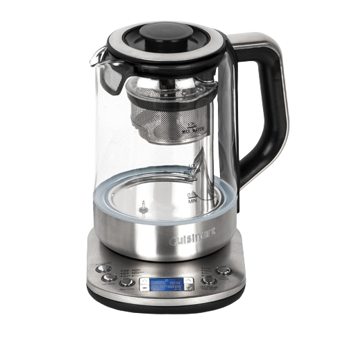 Cuisinart Tea Steeper & Kettle: 1500W, 1.0L tea / 1.0L water, s/s & glass body | TEA200C