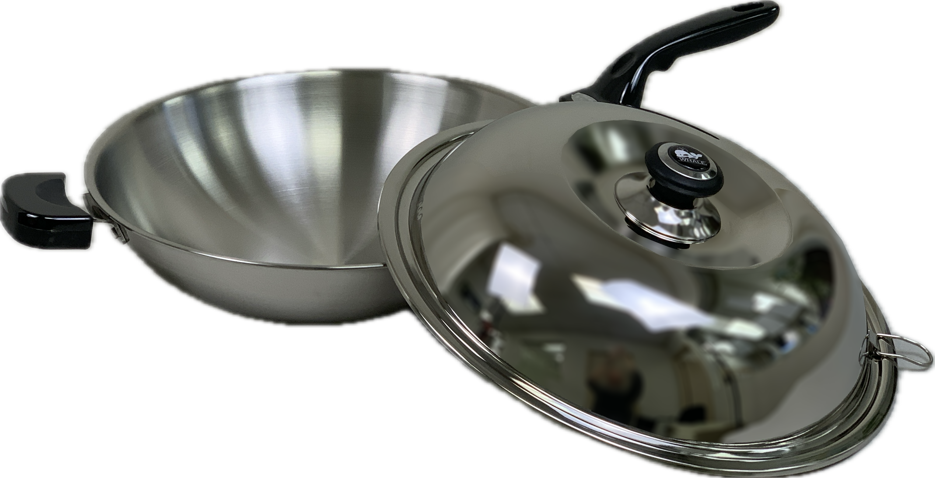 Whale | WW-33F | 5-layer Stainless Steel Wok: 33cm