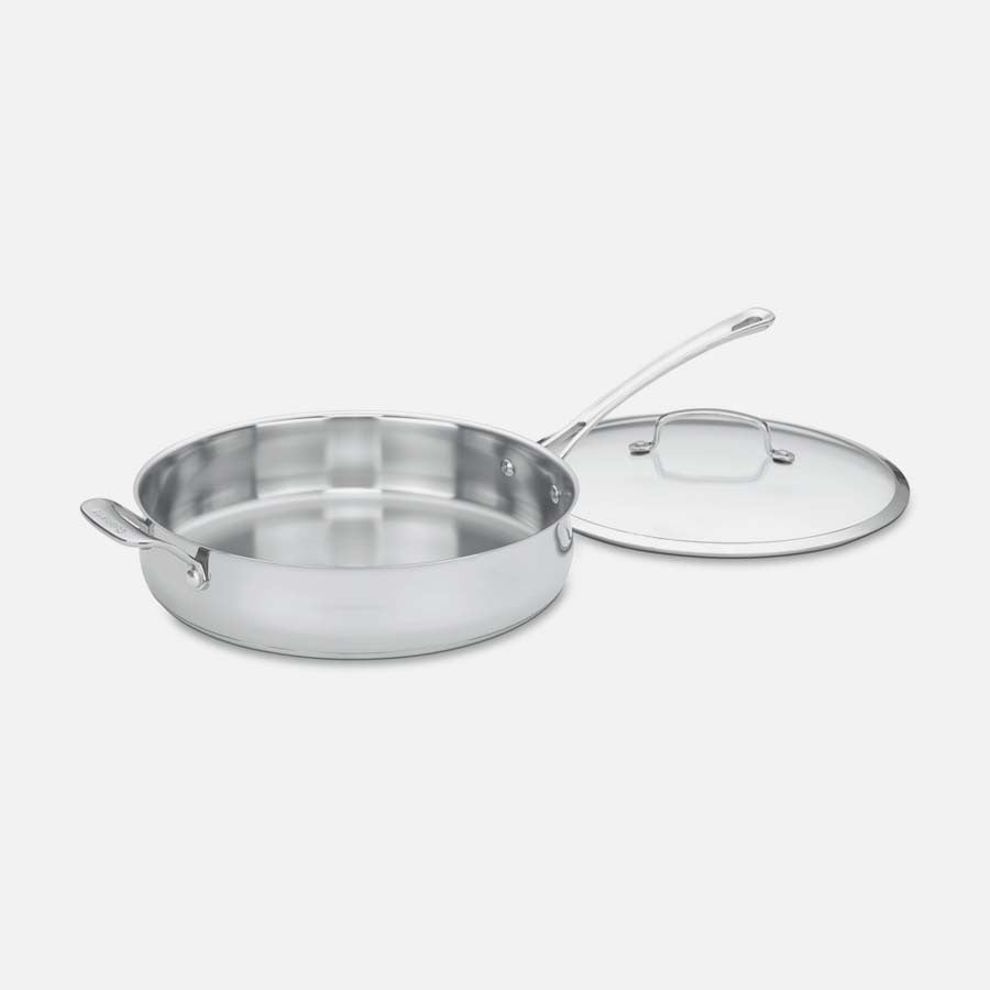 Cuisinart S/S Sauté Pan 5qt w/helper handle, Contour series | 433-30H