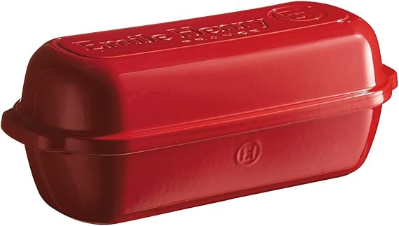 Emile Henry Ceramic Loaf Pan: 2.6L, GRAND-CRU, 39.5x16x15cm | 91345503