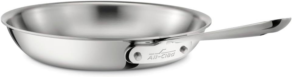 All-Clad d3 Fry Pan: 12", polished s/s, induction compatible | 4112