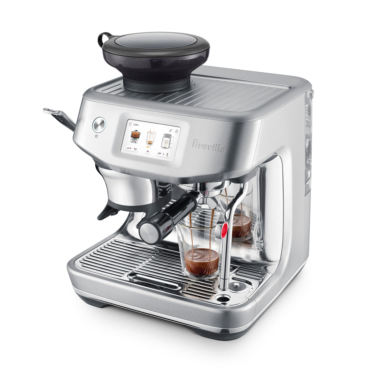 Breville The BARISTA TOUCH IMPRESS Espresso Maker | BES881BSS | 1750W, Touch Screen, Brushed Stainless Steel