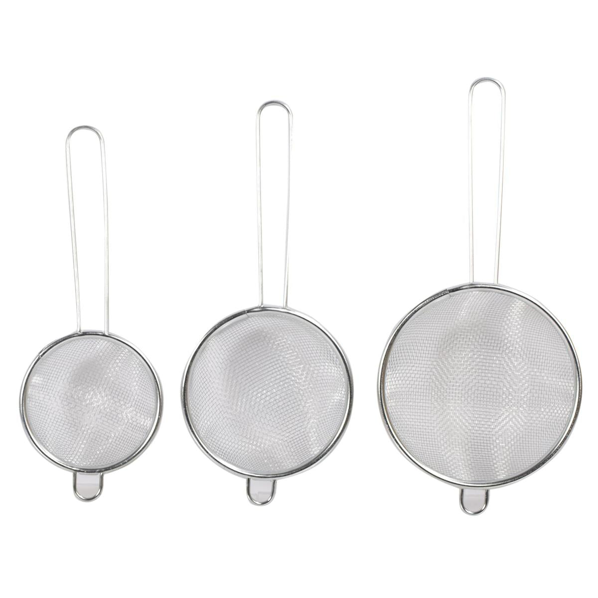 Luciano 3pc Mesh Strainer Set 3.75''/ 3.25''/ 2.75'' | 80449