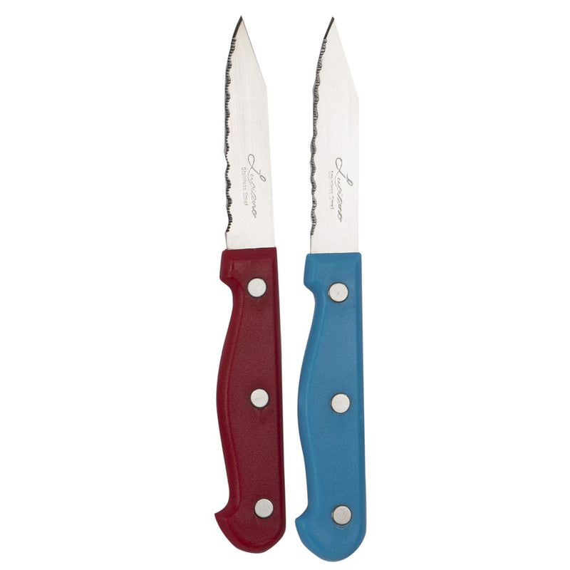 Luciano 2-pc S/S Paring Knife w/ Col. Handle, Blade 0.8mm | 80789