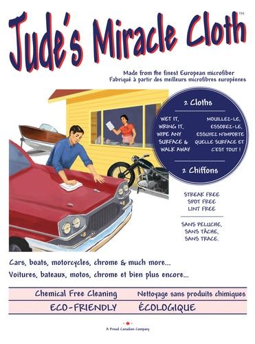 Jude's Miracle Cloth 2pk Car Cloth Grey | JMCCAR
