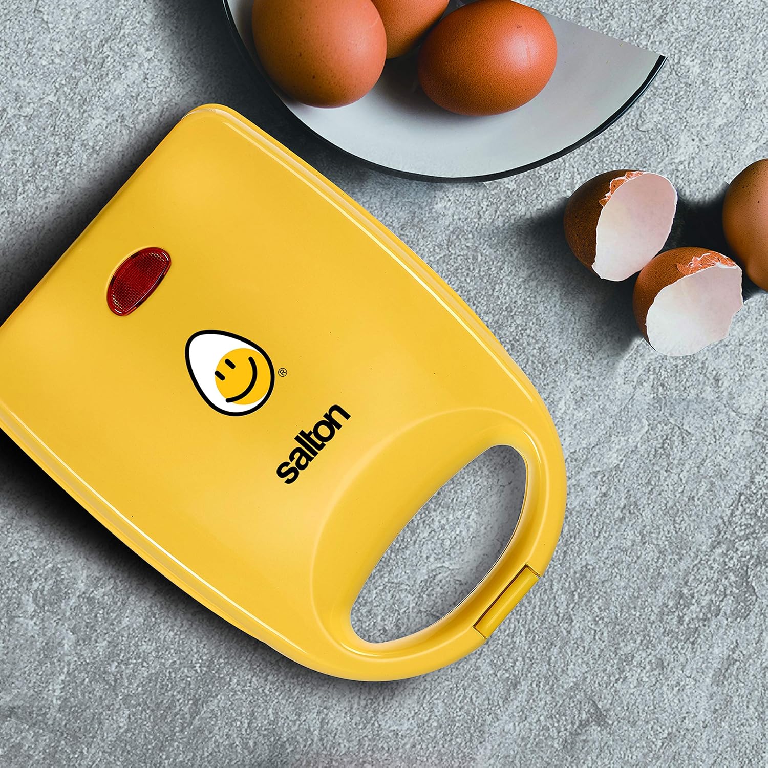 Salton Egg Bite Maker: Get Cracking®, makes 4 bites, yellow | SP-2042