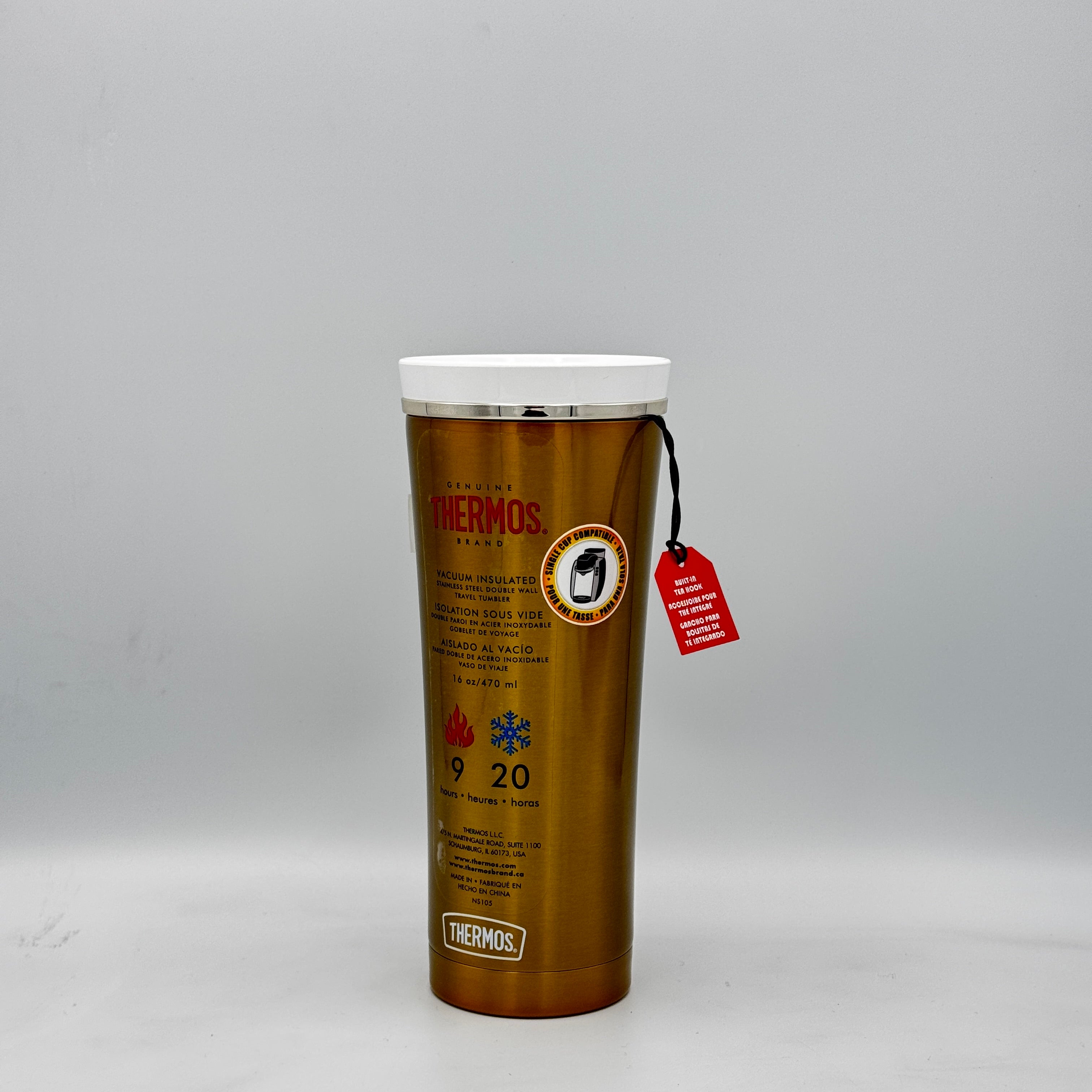THERMOS | NS-105 Series | 470ml Travel Mug | Gold