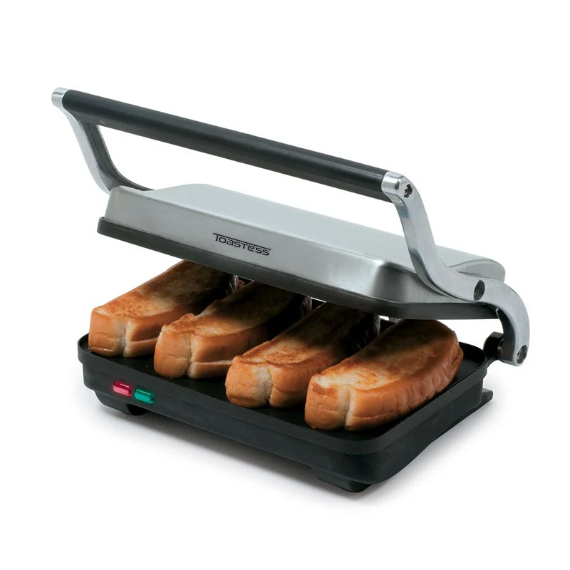 Salton Sandwich Grill: 1000W, 451 sq. cm (70 sq.in.) grill plates, s/s | TSG-710