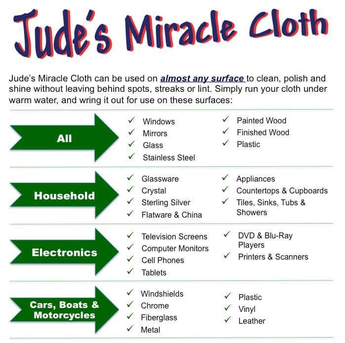 Jude's Miracle Cloth 1pk White | JMC1PK