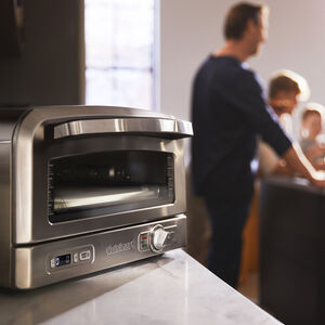 Cuisinart Indoor Pizza Oven: 1800W, incl 12.5" heat-conducting pizza stone, deep-dish pan, &amp; pizza peel | CPZ-120C