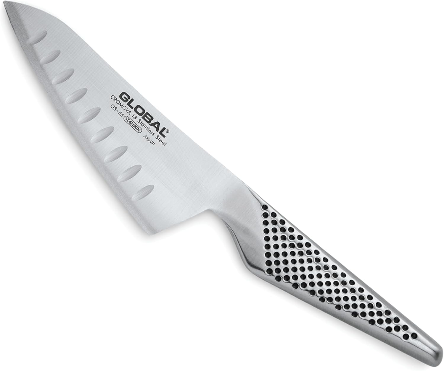 Global Kitchen Knife |71GS55| 12cm Oriental Santoku Knife Fluted