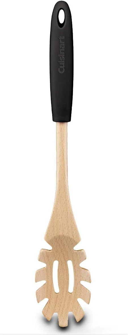 Cuisinart Pasta Server: w/ soft grip nonslip silicone handle, Beechwood Fusion collection | CTG-SBEW-PSC