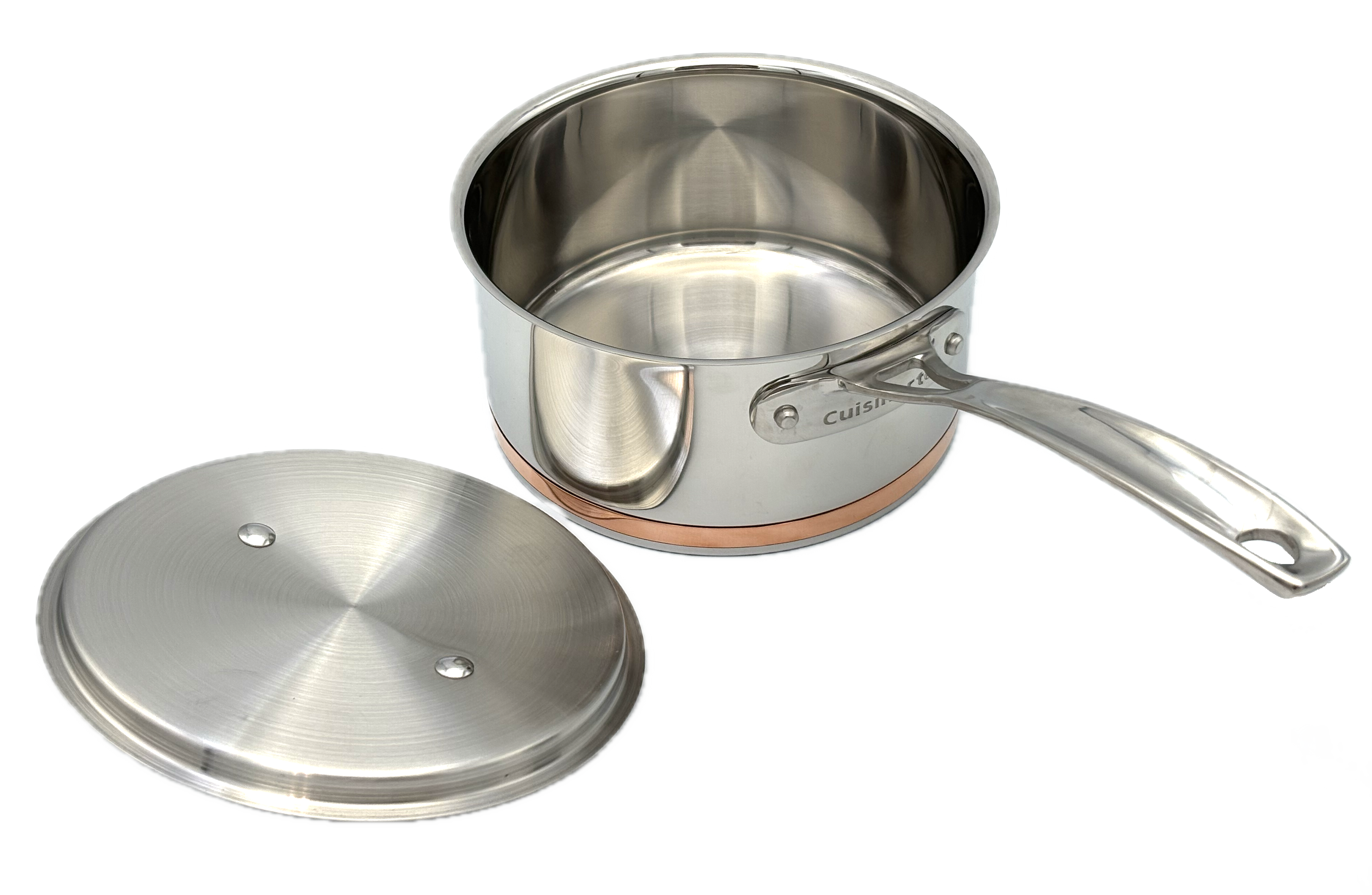 Cuisinart | 89FB19-18C | Five-ply Sauce Pan with Copper Band: 2-quart with Stainless Steel Lid