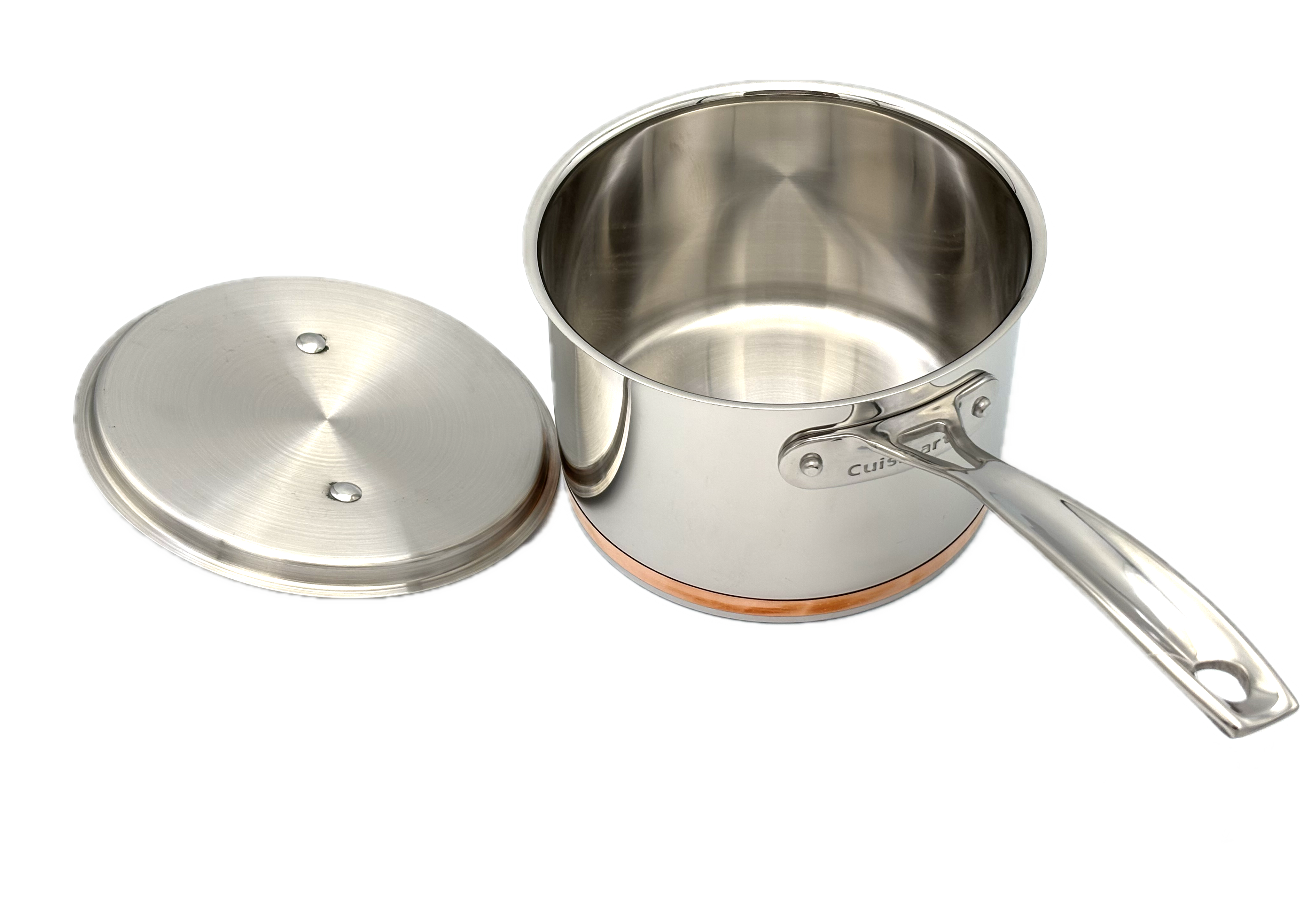 Cuisinart | 89FB193-18C | Five-ply Sauce Pan with copper band: 3-quart with Stainless Steel Lid