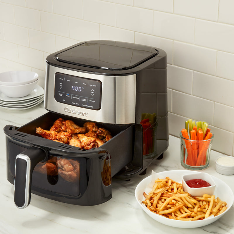 Cuisinart Air Fryer: 6-Quart (5.7 L), 1800W, digital display w/ 5 air-fry presets | AIR-200C