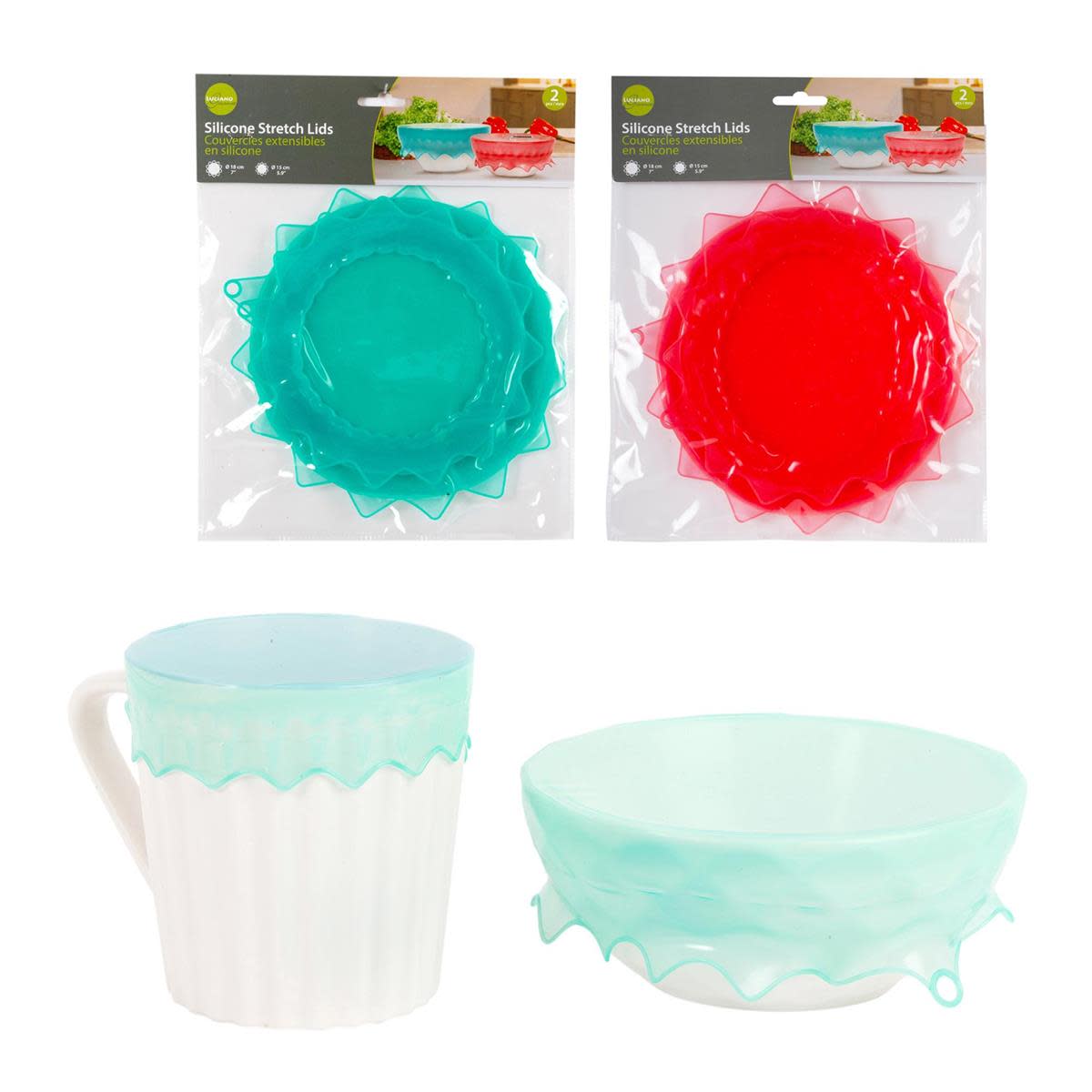 L.Gourmet 2-pc Silicone Lid Sets, for size 18 / 15.5cm | 70947