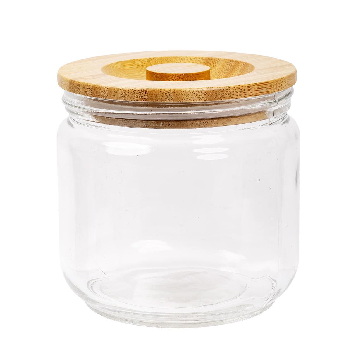 Luciano | 80050 | Glass Jar with Wooden Lid | 700 mL