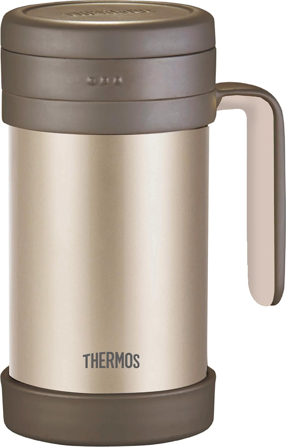 Thermos Thermal Mug with tea strainer: 500mL, gold/brown | TCMF-501-GL