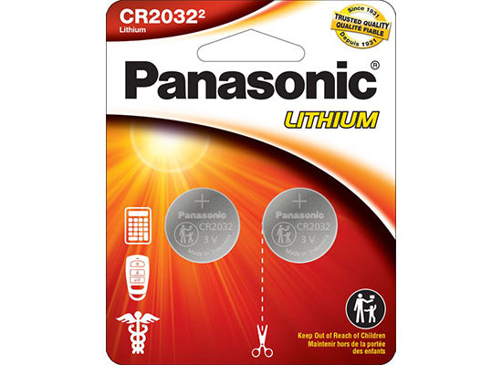 Panasonic Lithium Coin Battery: 3V x 1 | CR2032