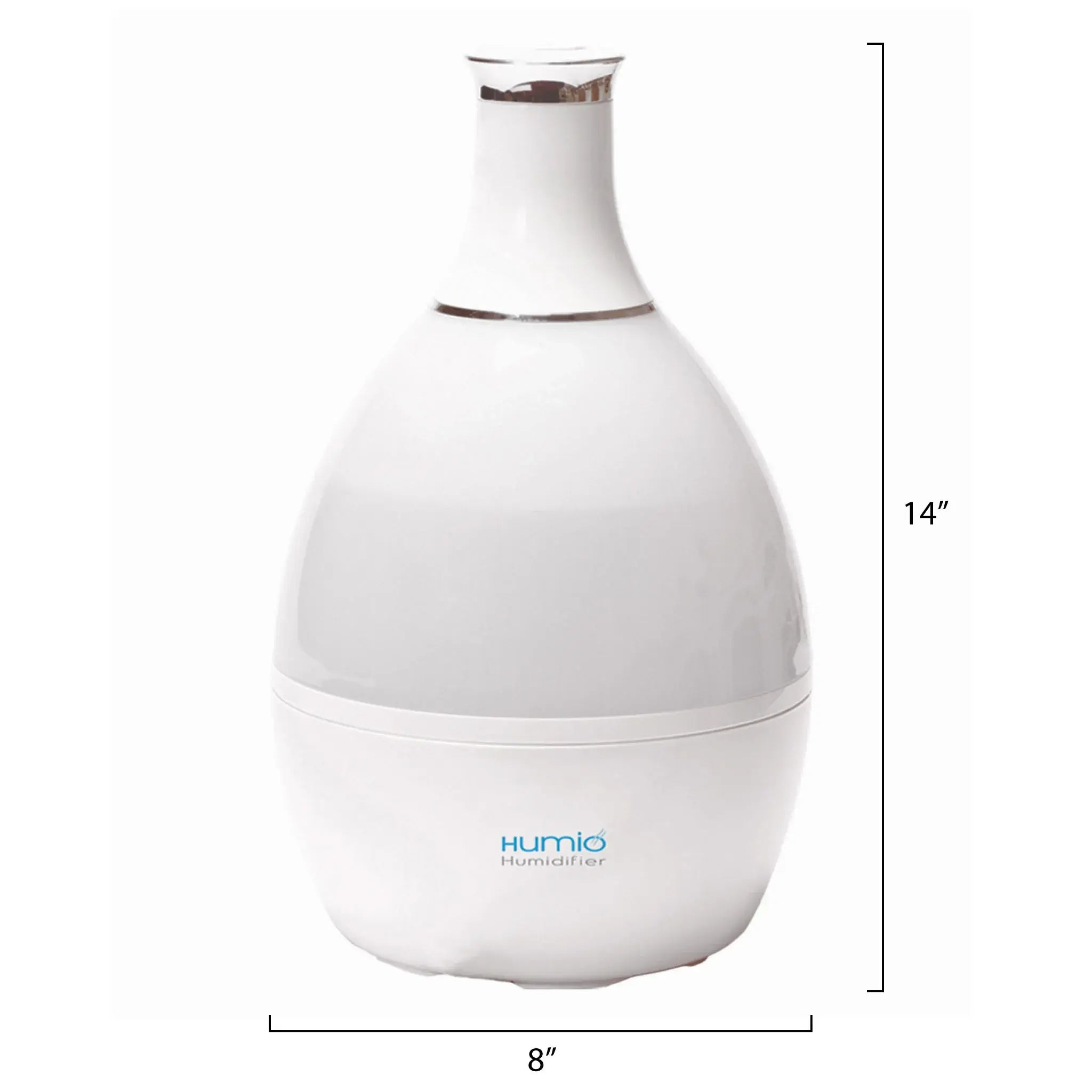 Tribest Humio Ultrasonic Humidifier with Night Lamp: cool mist, essential oil diffuser, white | HU-1020-A