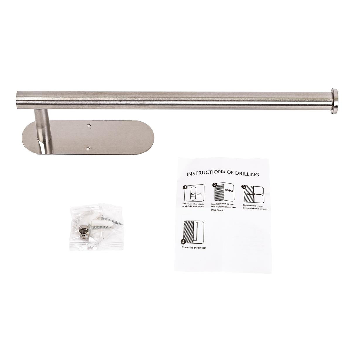 L.Gourmet | 70048 | Stainless Steel Kitchen Paper Towel Holder