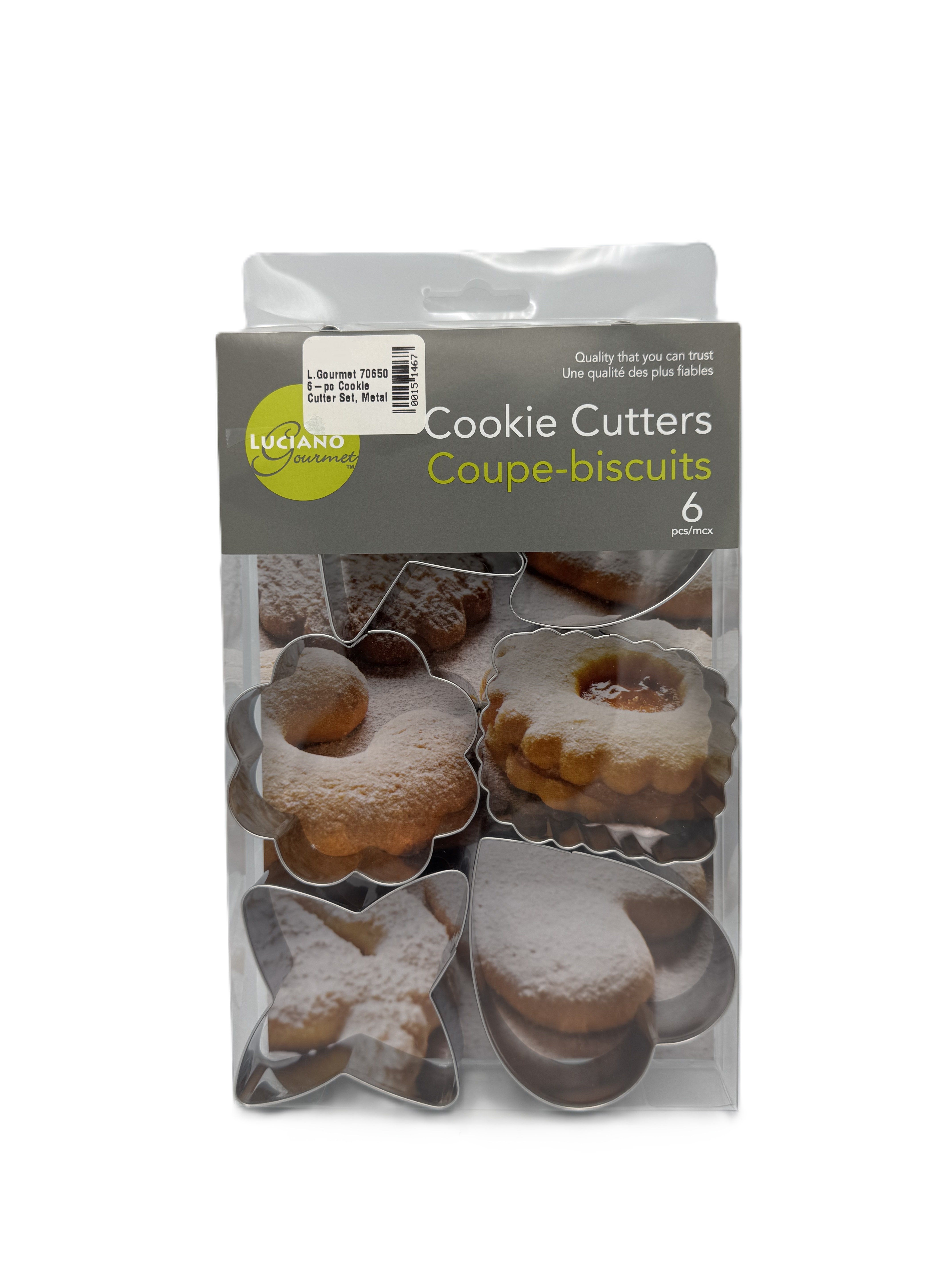 L.Gourmet 6-PC Metal Cookie Cutter Set | 70650