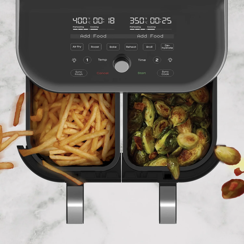 Instant Pot | 140-3118-01 | Air Fryer: Vortex Plus Dual, 8.0-Qt, ClearCook