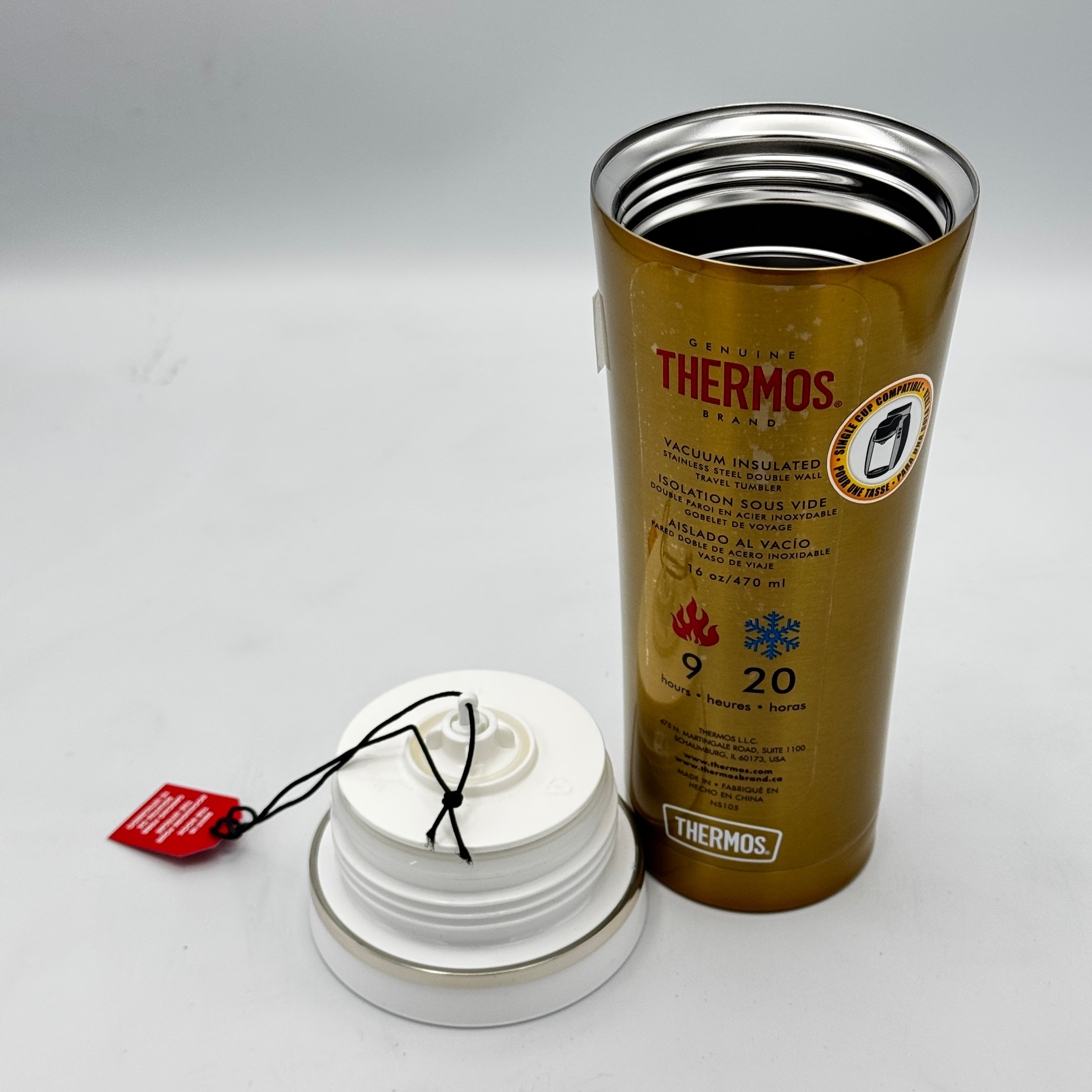 THERMOS | NS-105 Series | 470ml Travel Mug | Gold