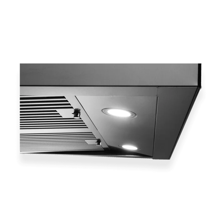 Sakura | R3312-30HS | Kitchen Rangehood: 30'' wide, under-cabinet, with baffle filter, polished s/s, dual AC motor, touch screen