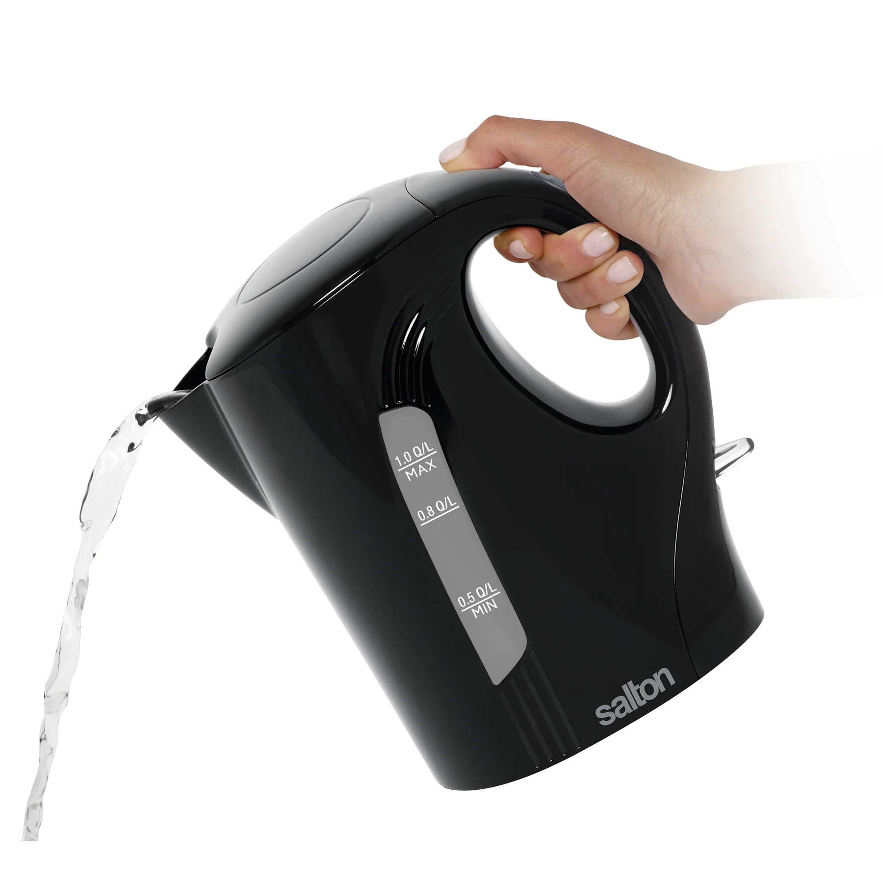 Salton Cordless Kettle 1.0 L, black, Auto-Off | JK-1641B