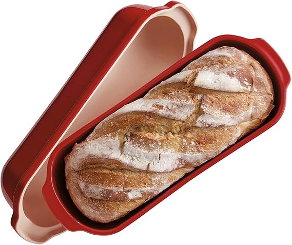 Emile Henry Ceramic Loaf Pan: 2.6L, GRAND-CRU, 39.5x16x15cm | 91345503