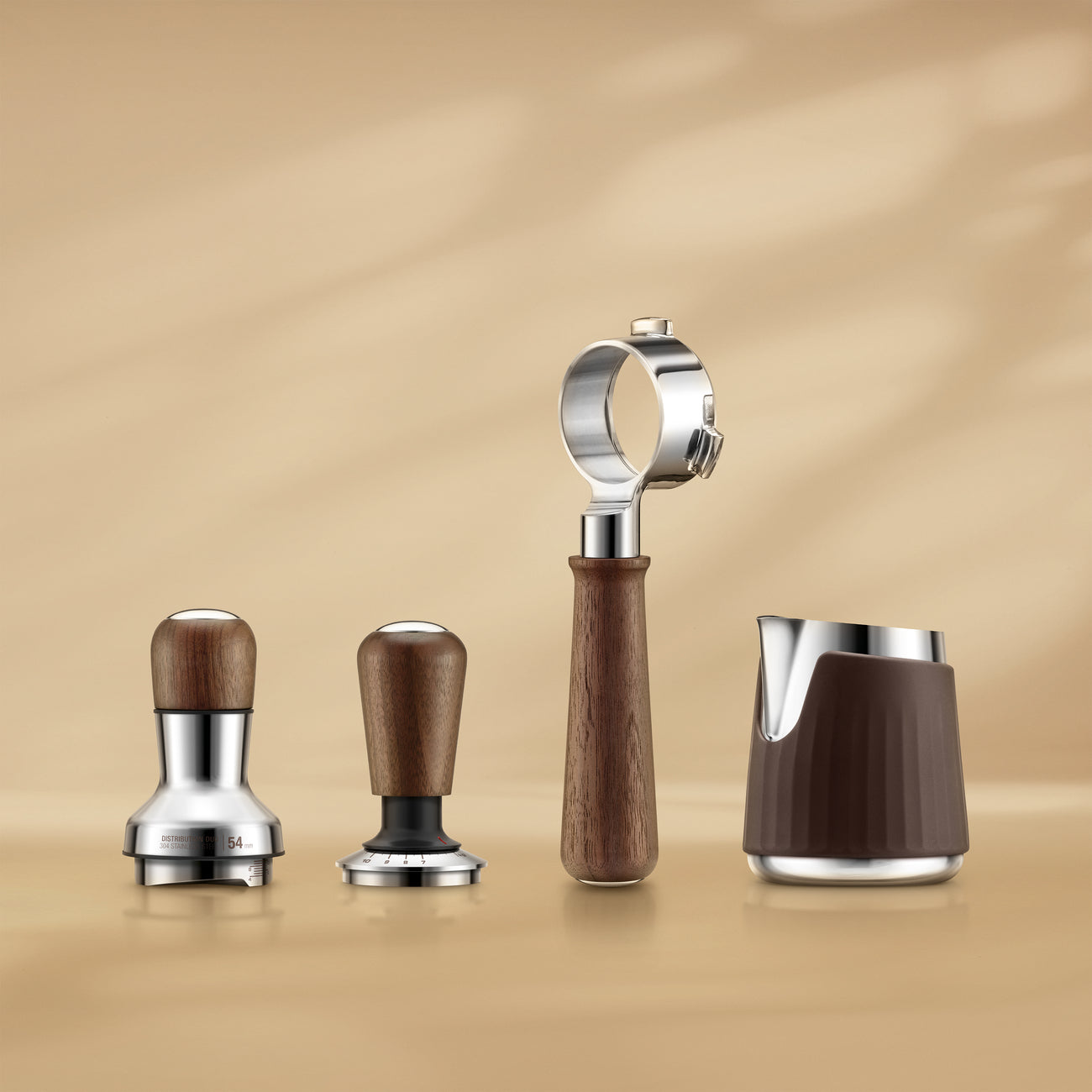Breville the Force Gauge Tamper™ | BEA202WL | 54mm, Walnut