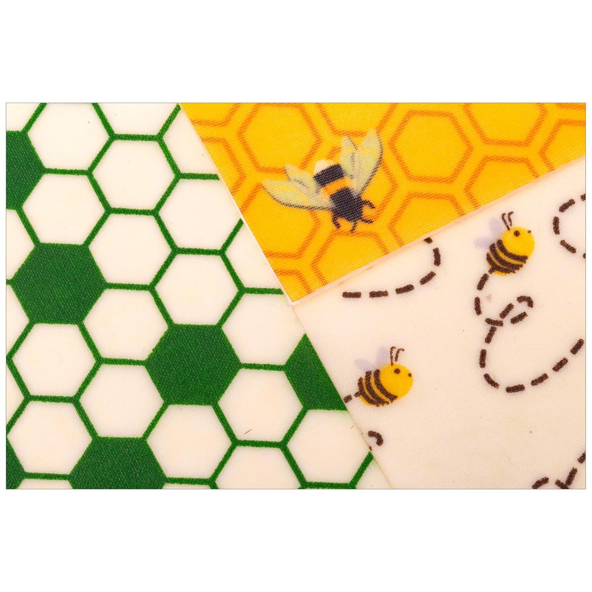 L.Gourmet | 70032 | Reusable Beeswax Food Wrap (3-Piece Set)