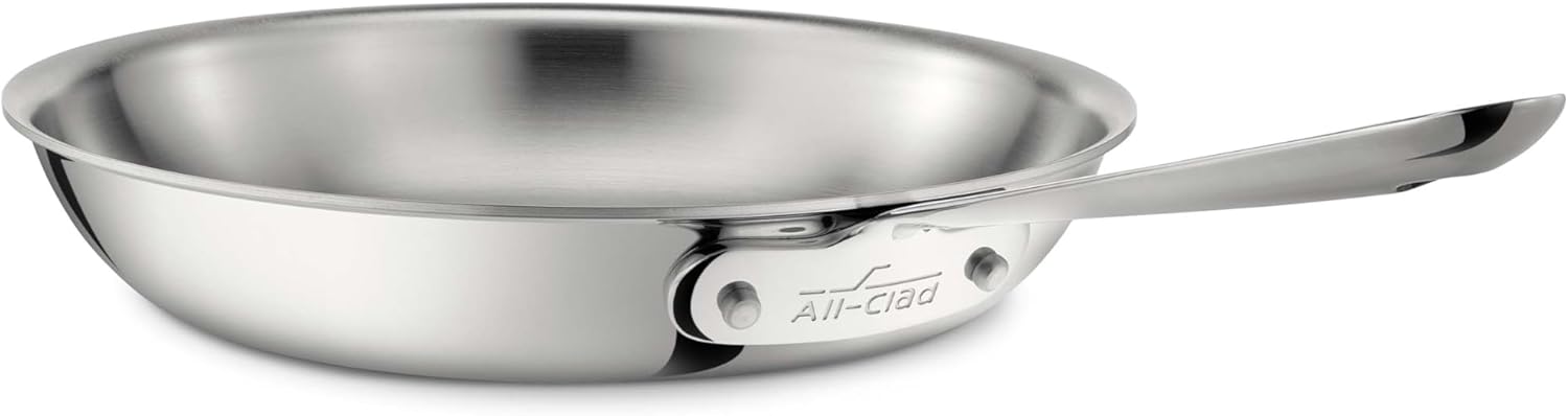 All-Clad d3 Fry Pan: 10", polished s/s, induction compatible | 4110