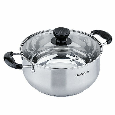 Charms Stainless-Steel Casserole Pot with Glass Lid |20JBC10| 20cm