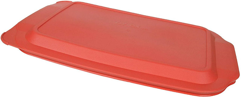 Pyrex Red Plastic Lid for 4 Quart (4.8 Quart Outside Measurement) Oblong Baking Dish | 234-PC