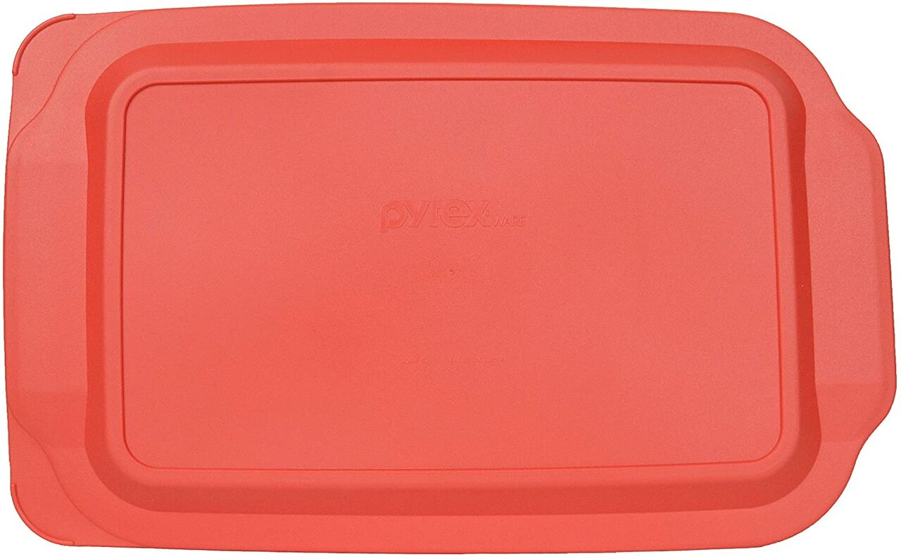 Pyrex Red Plastic Lid for 4 Quart (4.8 Quart Outside Measurement) Oblong Baking Dish | 234-PC